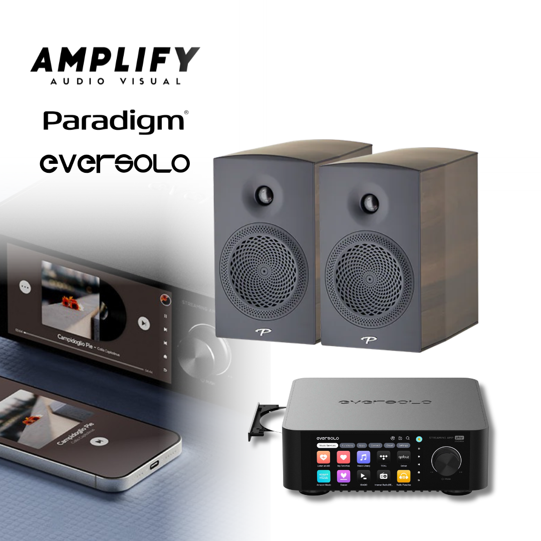 Paradigm Premier 200B Bookshelf Speakers + Eversolo Play CD Player edition Bundle