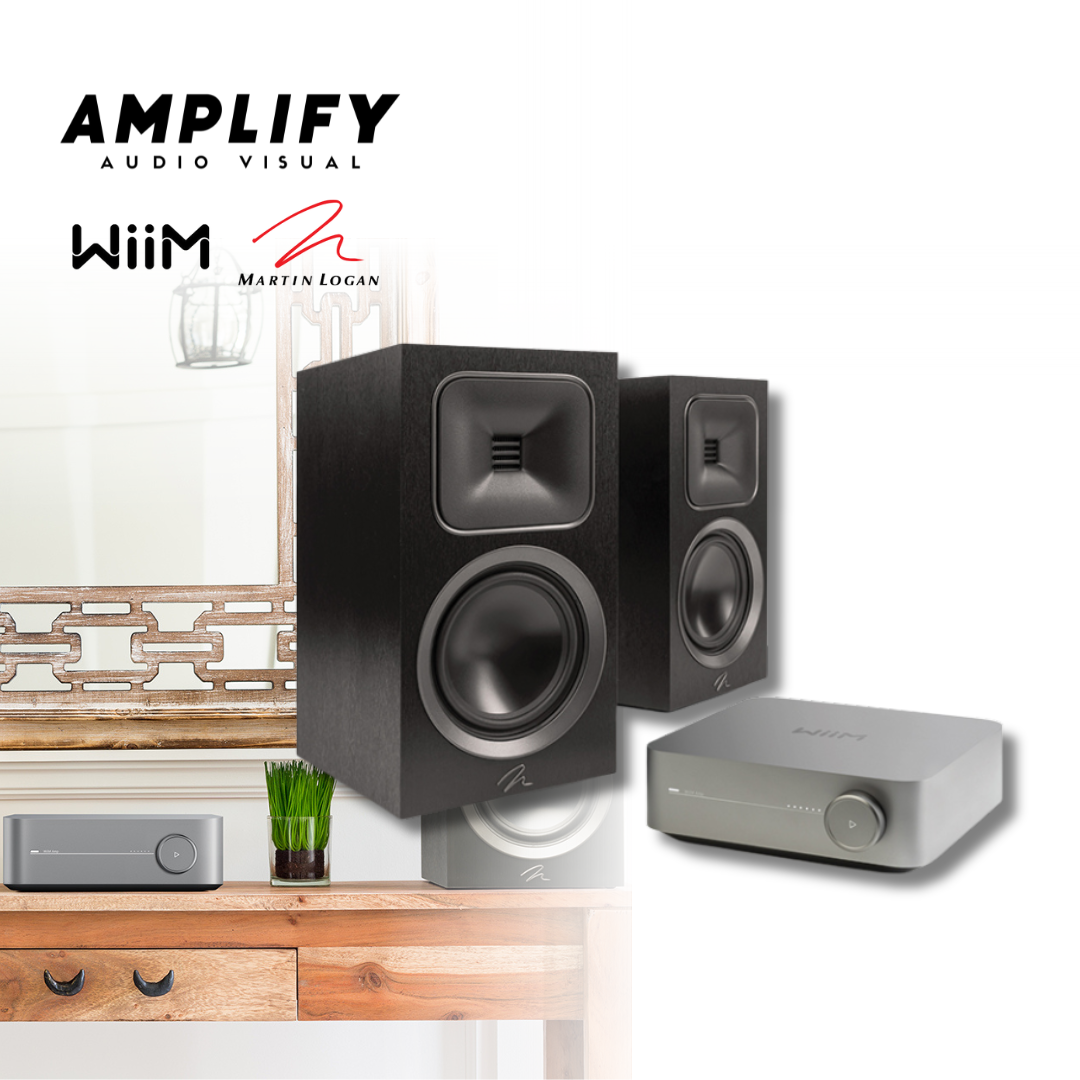 Martin Logan Motion Foundation B1 Speakers + Wiim Amp Bundle