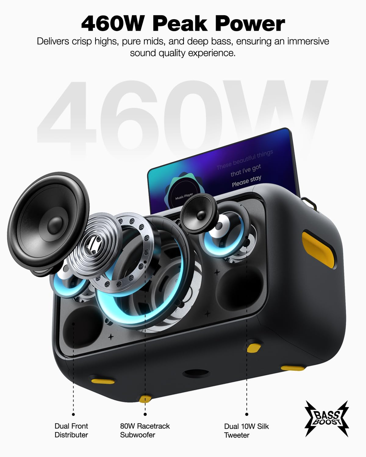 iKarao Break X1 Portable Karaoke Machine Black