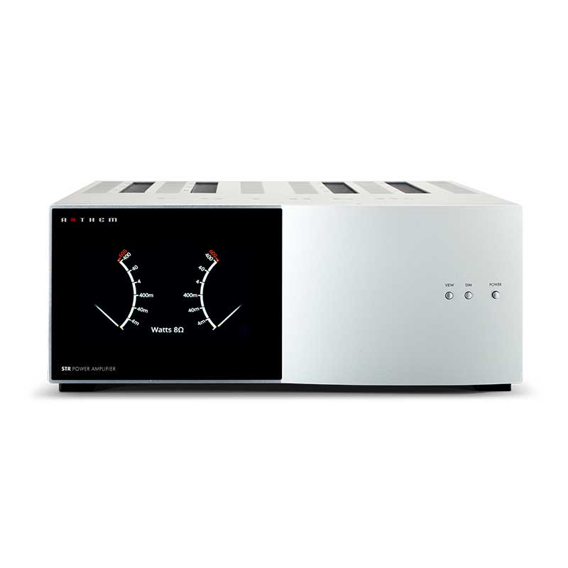 Anthem STR Power Amplifier Silver front