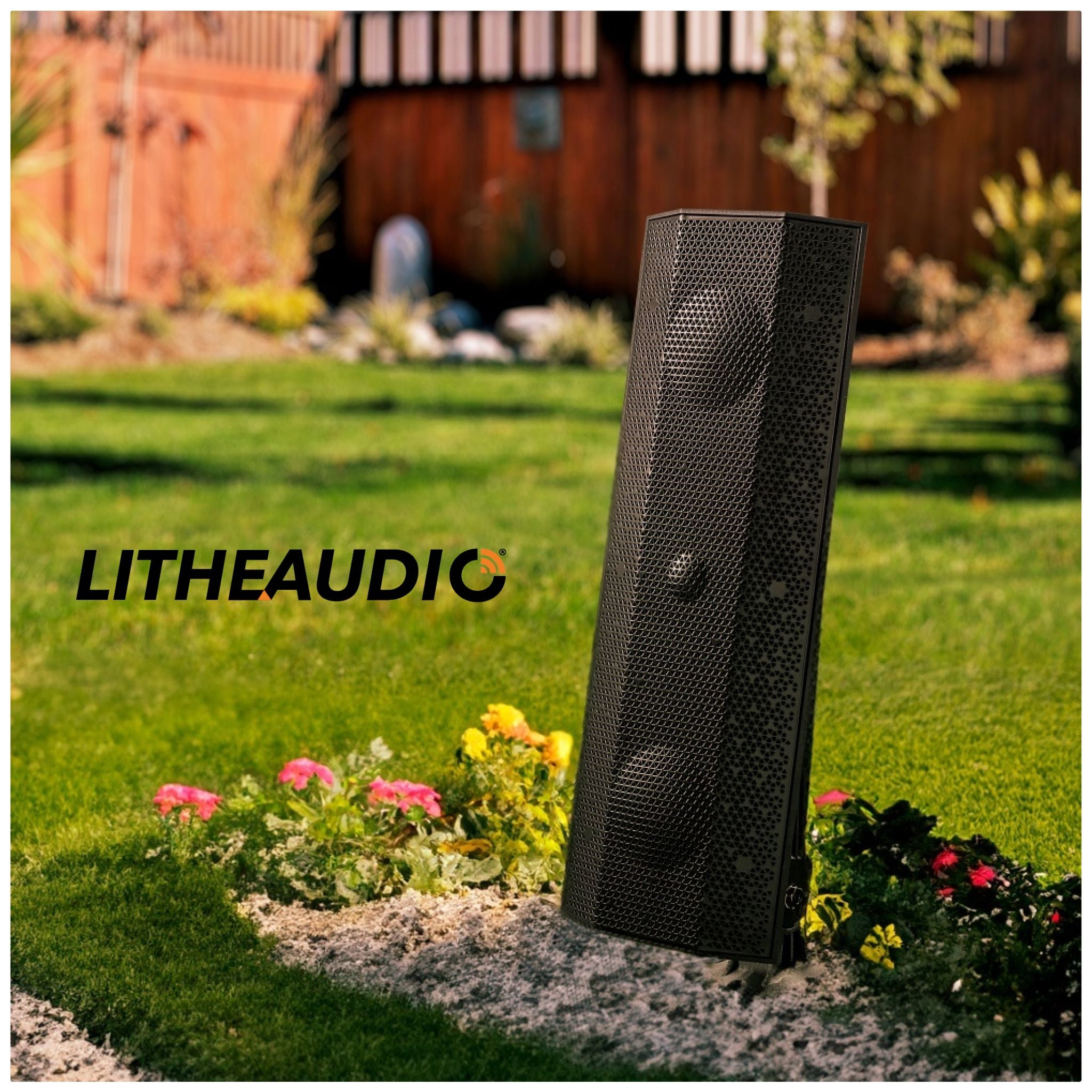 Landscape WiFi Speaker Kit! - Value Bundle - 2 Speakers + Garden Spikes + Cable