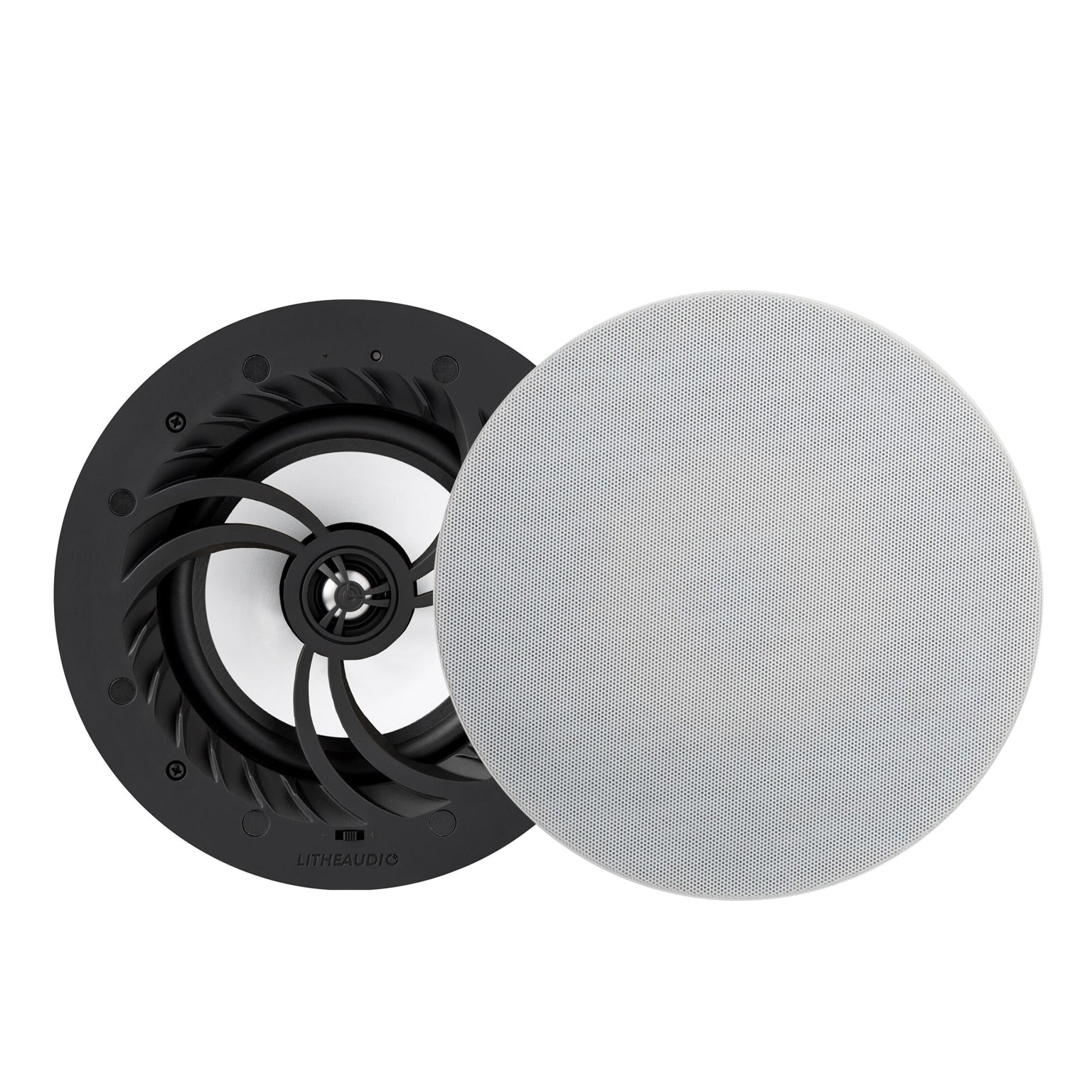 Lithe Audio 6.5" All-In-One IP44 Water-Resistant Bathroom Wi-Fi Multi-Room Ceiling Speaker (Pair or Single speaker options)