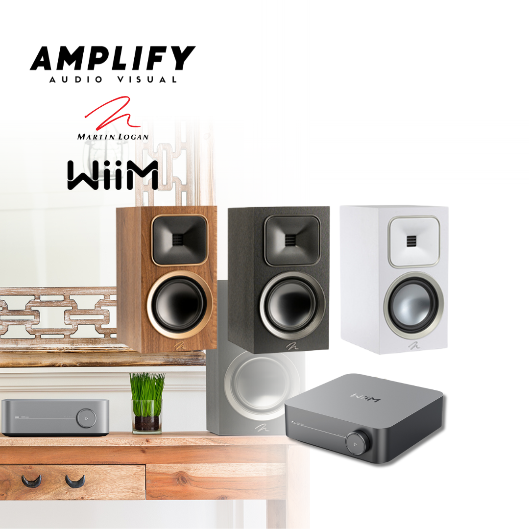 Martin Logan Motion Foundation B1 Speakers + Wiim Amp Bundle (Draft)