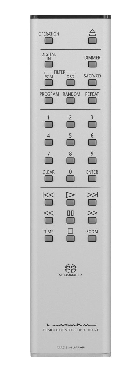 Luxman D-05u SACD/CD Player rear panel