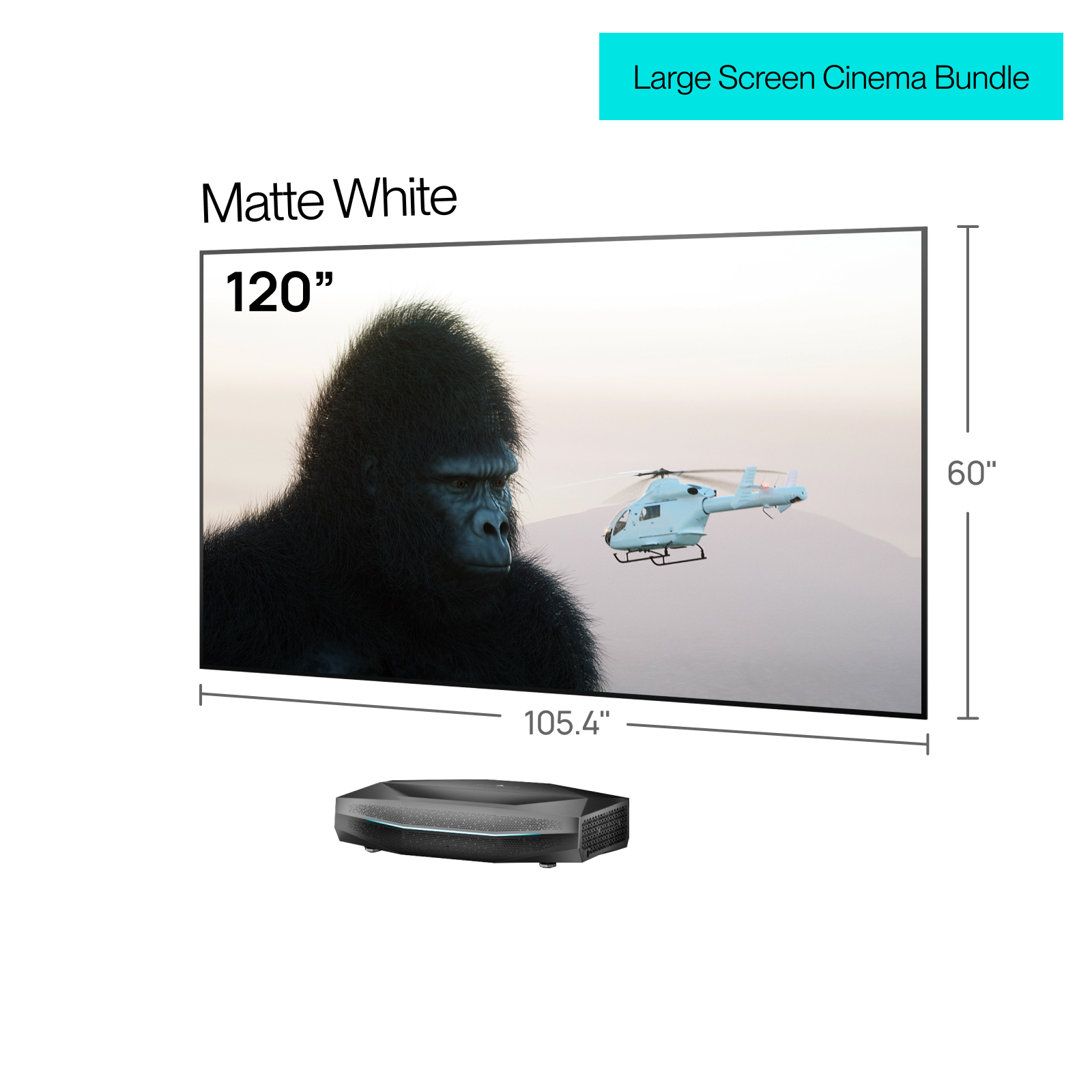 AWOL Vision Aetherion Pro with matte white screen
